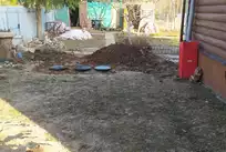 Монтаж станции Диамант 3 с принудительным сбросом в Вологодской области, д. Скрябино