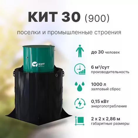 Станция биологической очистки КИТ 30 (К-30-900) в Рыбинске